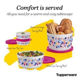 NEW Tupperware Winter Cure Illumina Bowl Set – 4-Piece